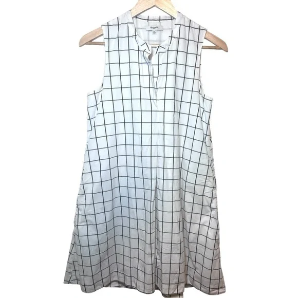 Madewell Grid Print Dress - Picture 3 of 11